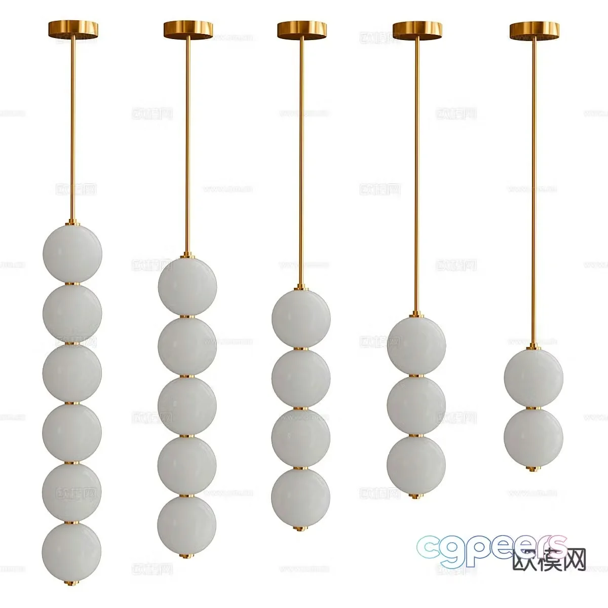 Modern chandelier 3d model