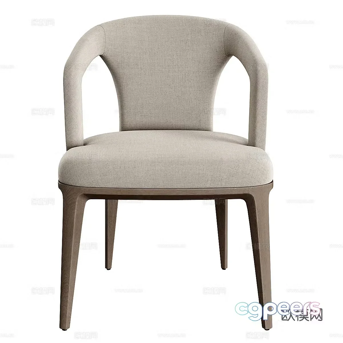 New Chinese casual chair 3D model