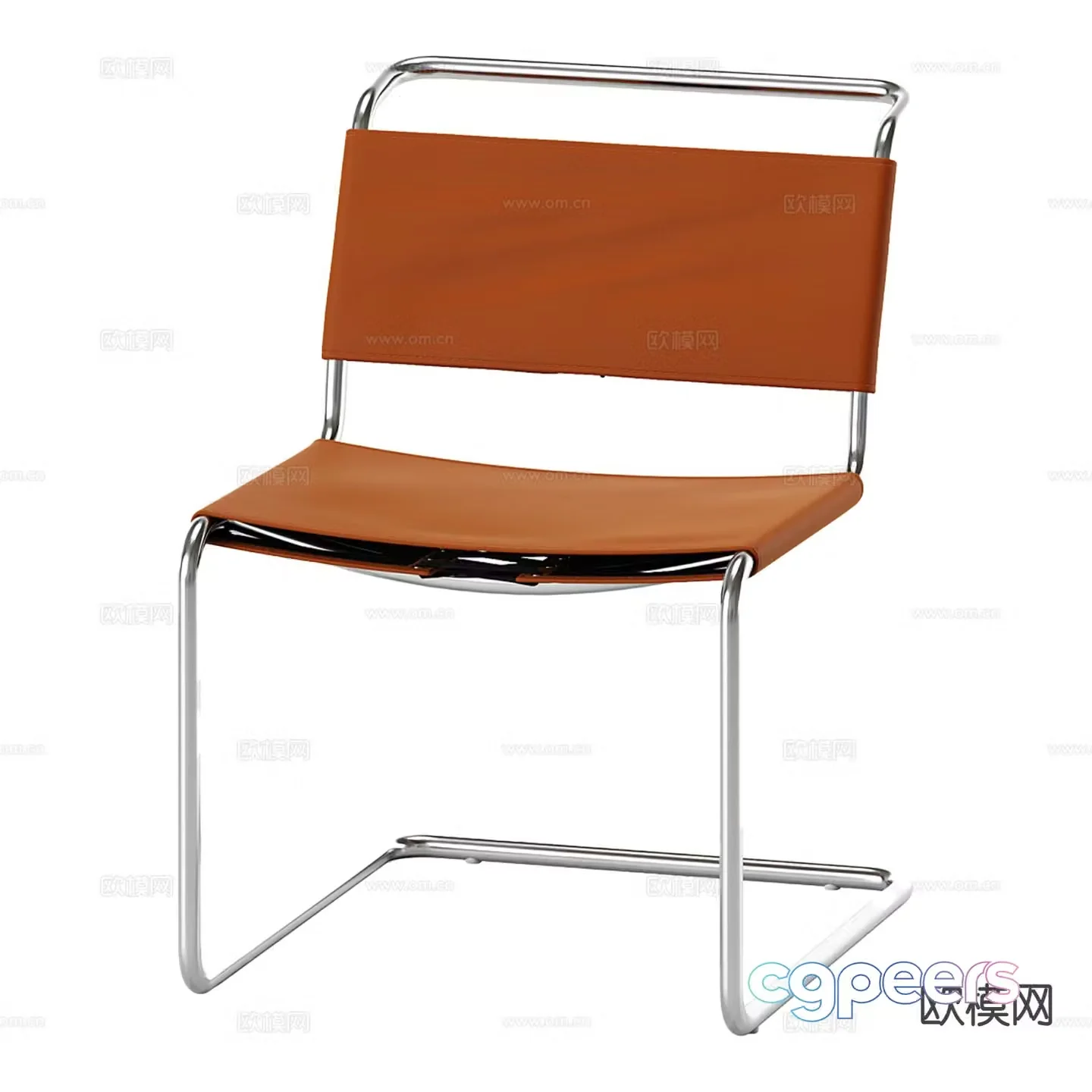 Modern chair dining chair 3d model