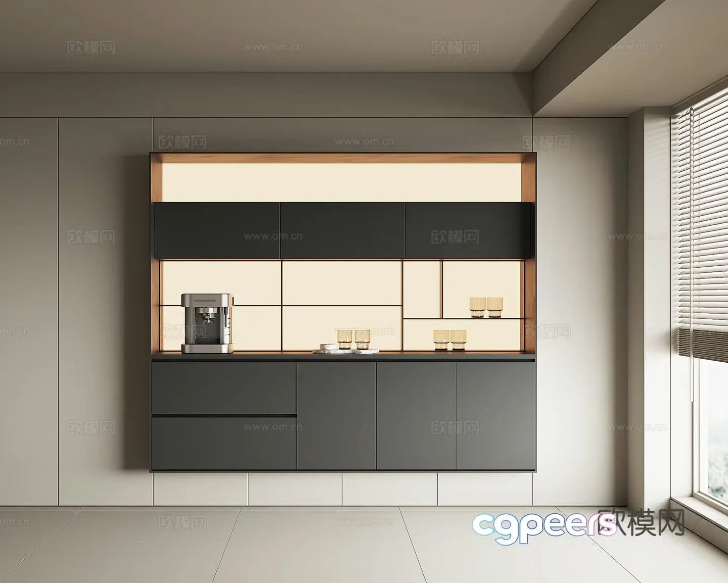 Modern sideboard 3D model