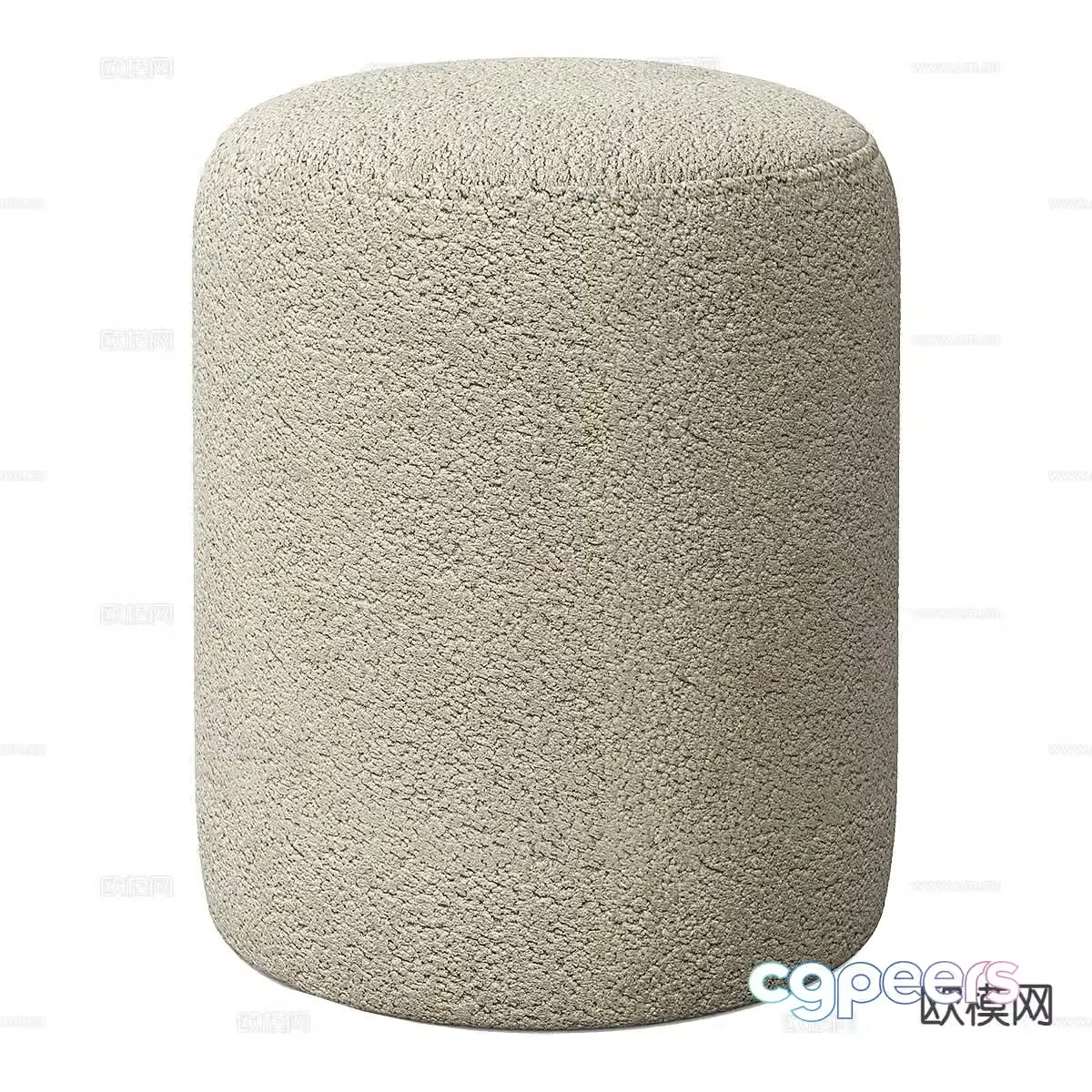 Modern sofa stool 3d model