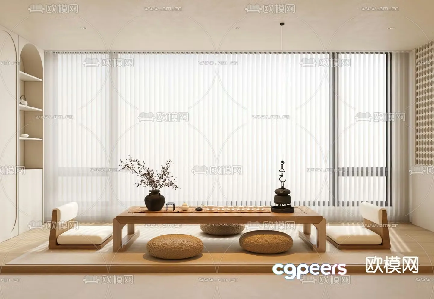 Tatami tea table tea table 3d model
