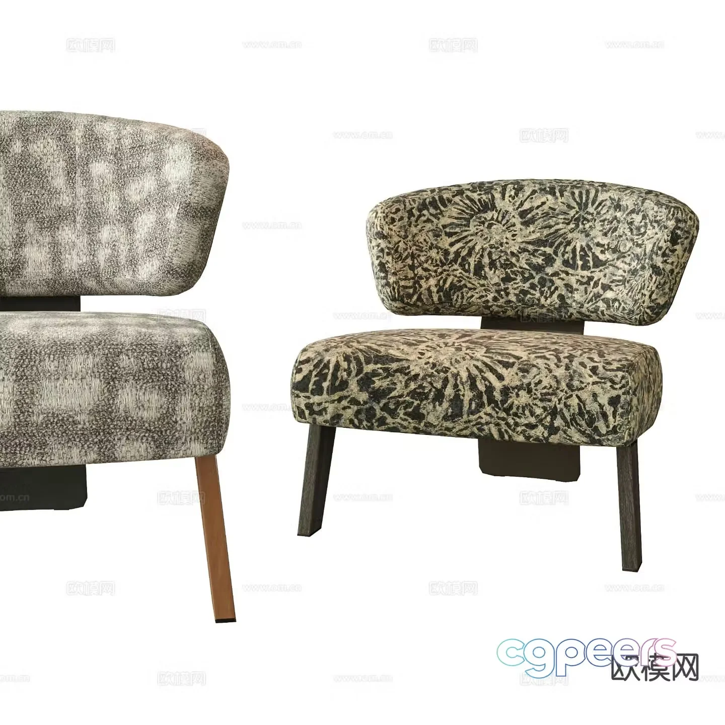 Modern chair leisure chair sofa chair 3d model