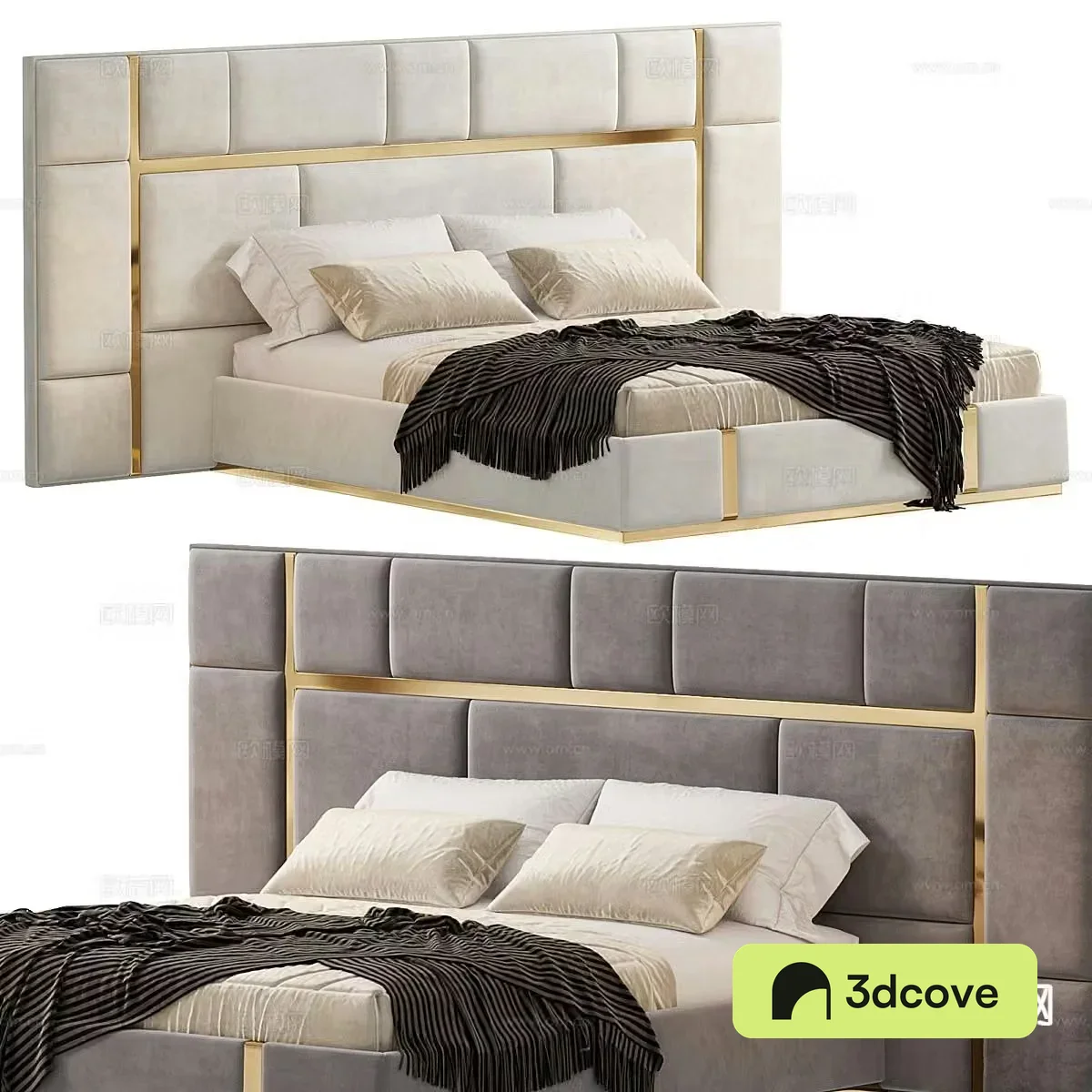 Modern double bed