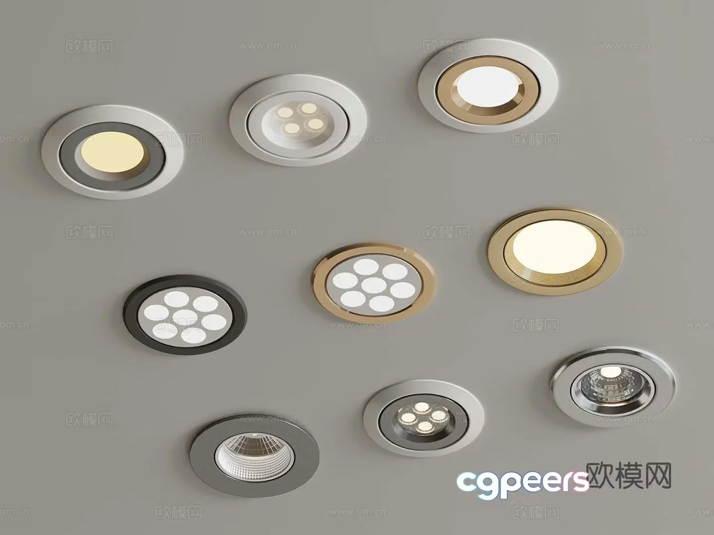 Modern downlight spotlight 3d model