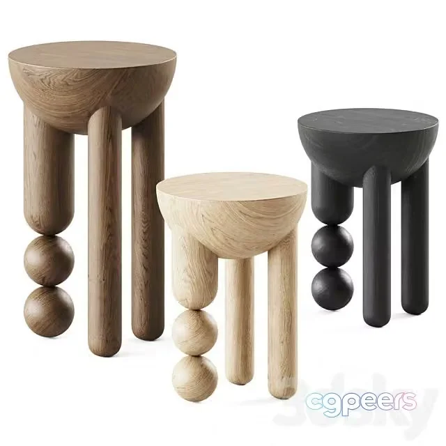 3ds Max Free – Profiterole Occasional Table Wooden table