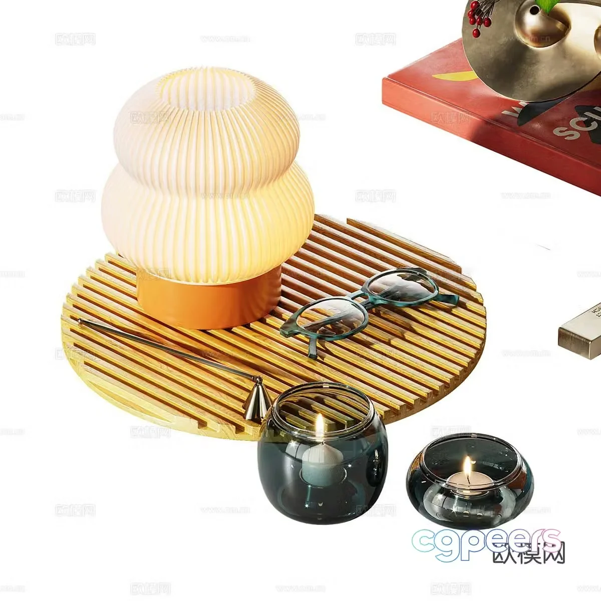 Simple table lamp bedside table lamp 3d model