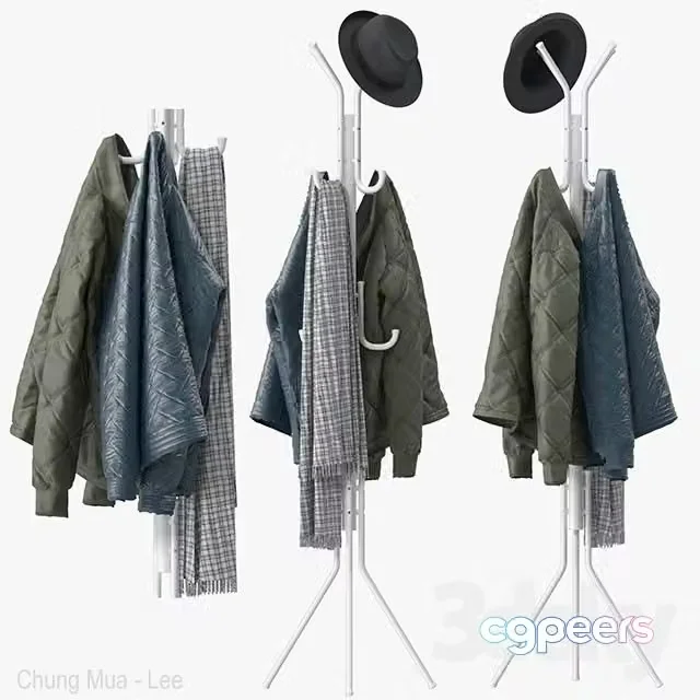 3ds Max Free – Metal Tripod Stand Coat Rack
