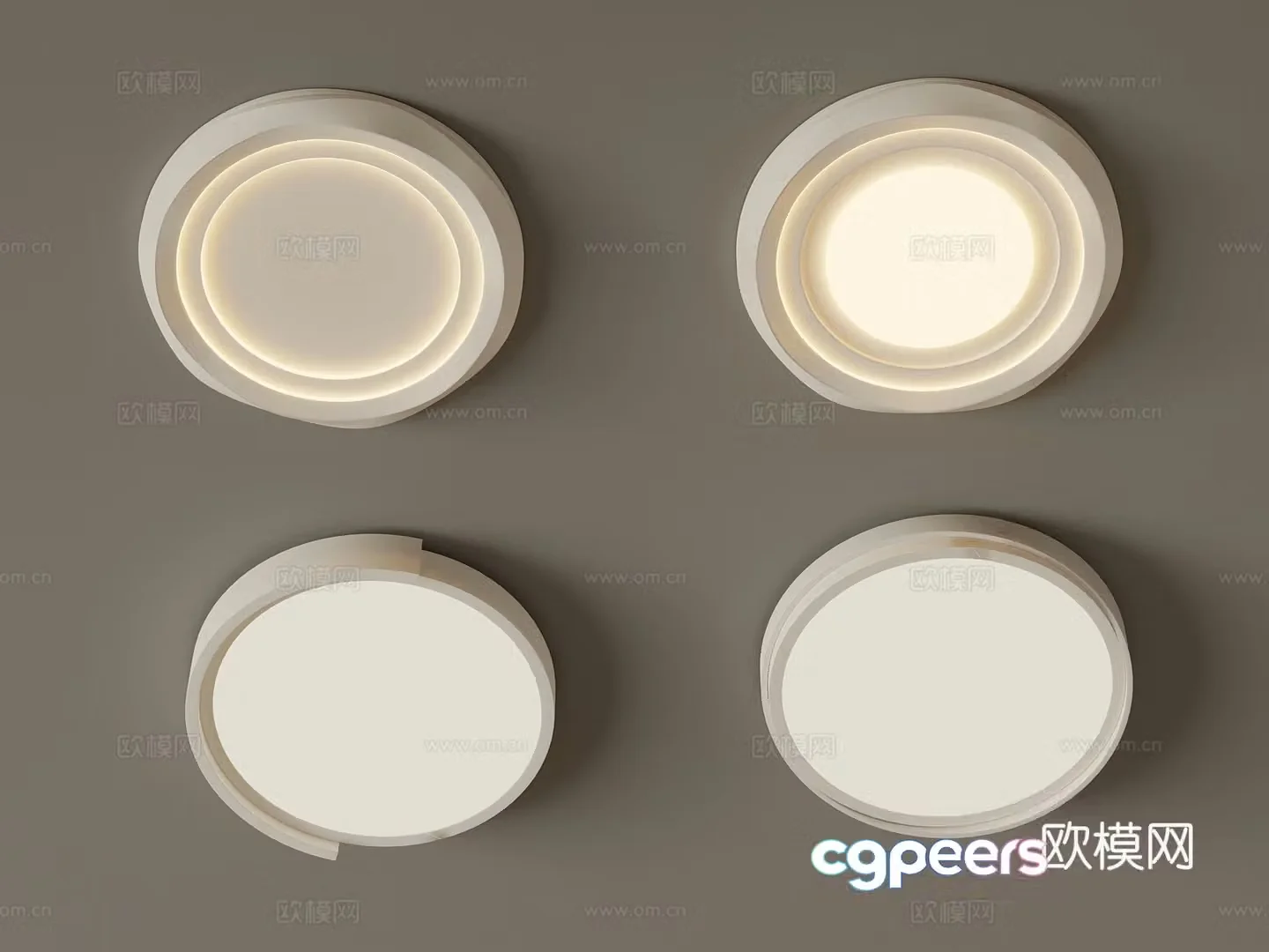 Ceiling lamp Modern cream air ceiling lamp 3d model