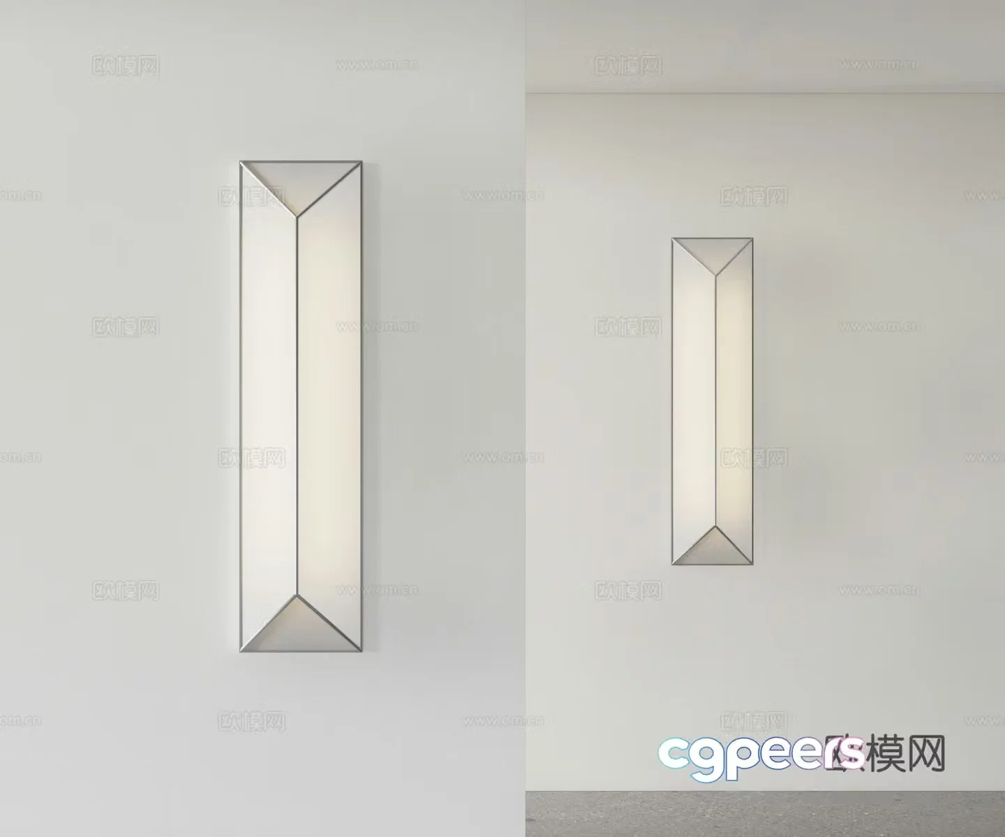 Modern wall lamp front lamp acrylic wall lamp 3d model