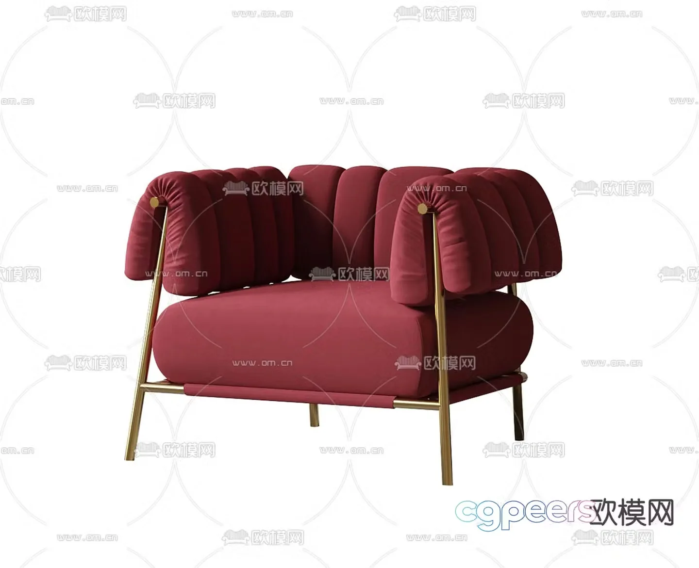 Modern chair leisure chair 3d model