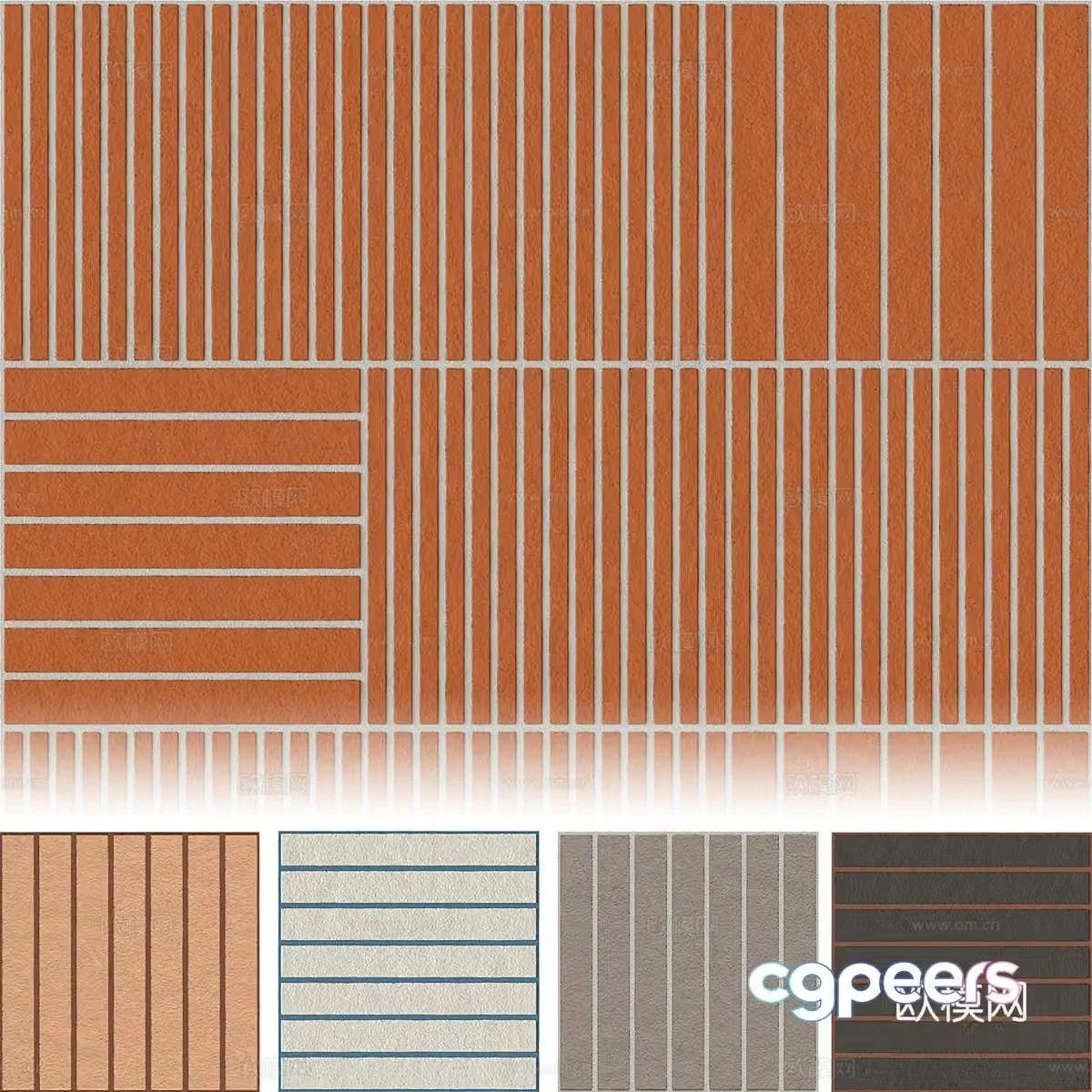 Modern wall panel 3d model