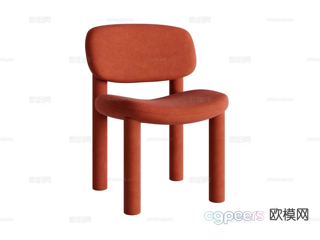 Modern chair dining chair 3d model