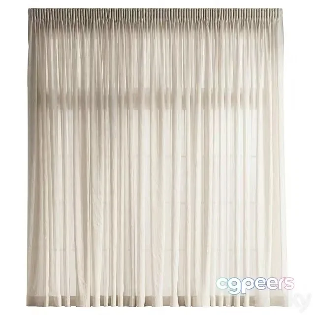 3ds Max Free – Linen Translucent Curtain