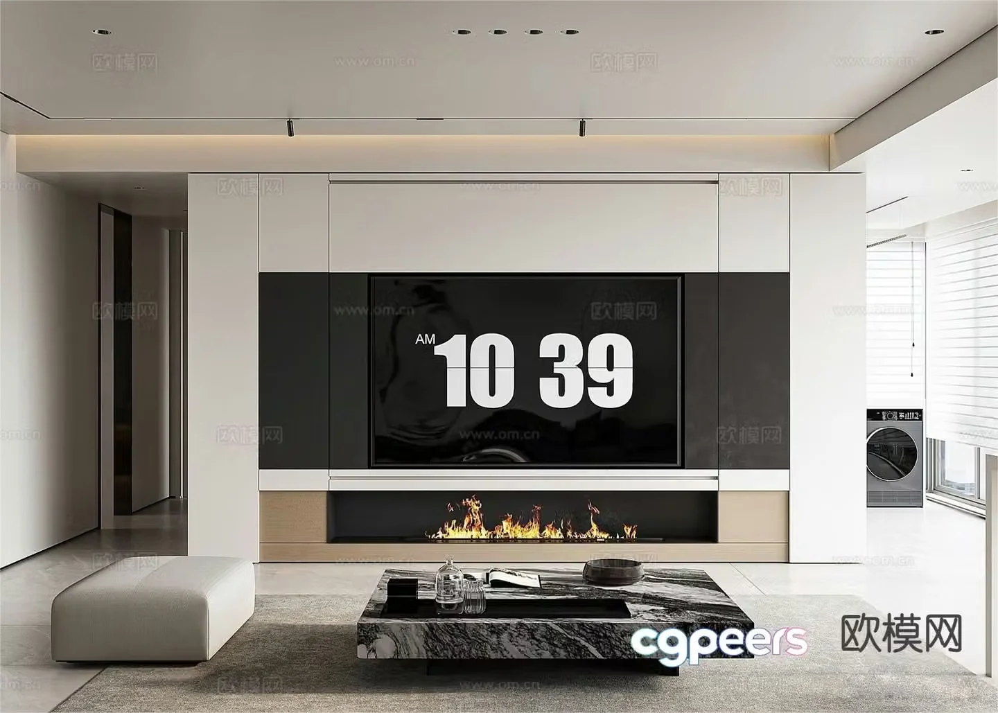 Modern living room 3d model