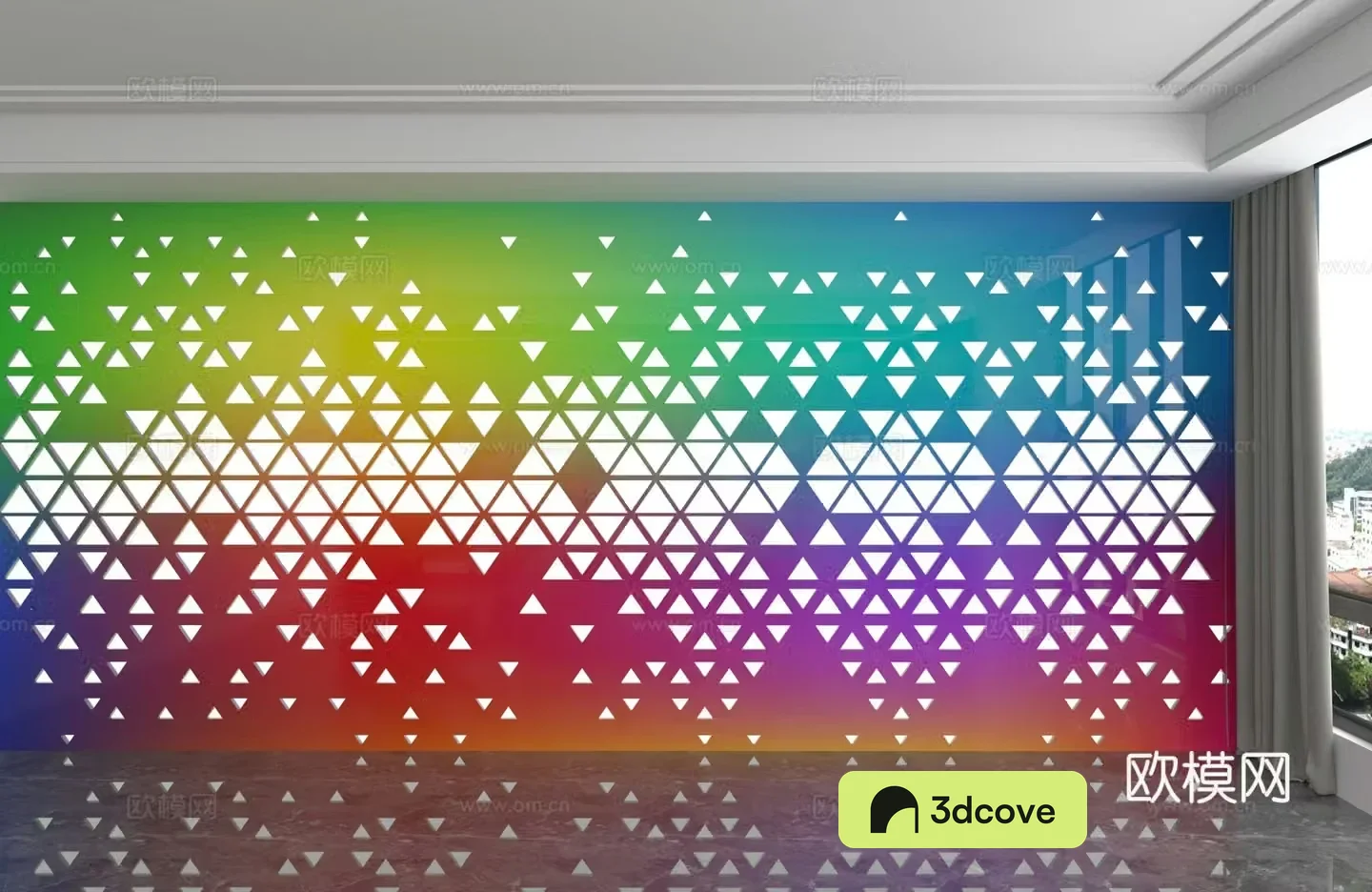 Modern background wall