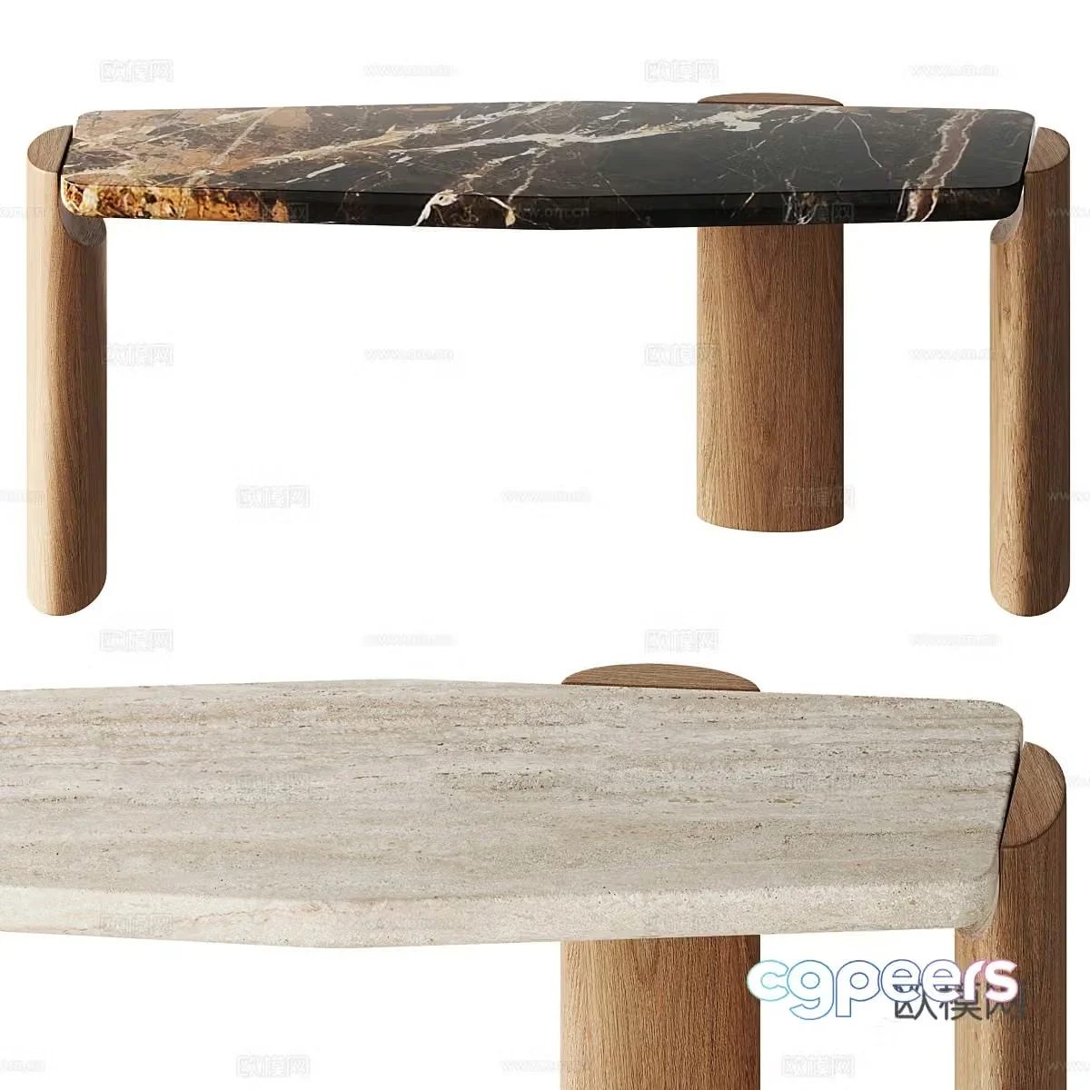New Chinese style Wasabi LOB coffee table 3D model