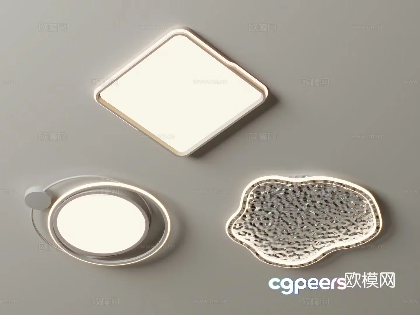 Modern ceiling light 3d model