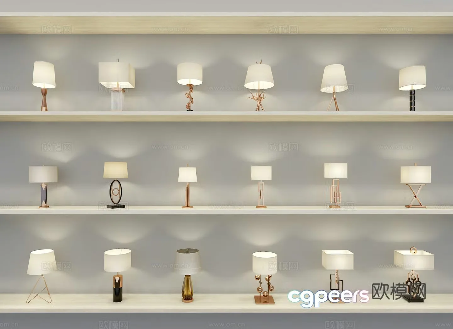 Modern desk lamp 3d model