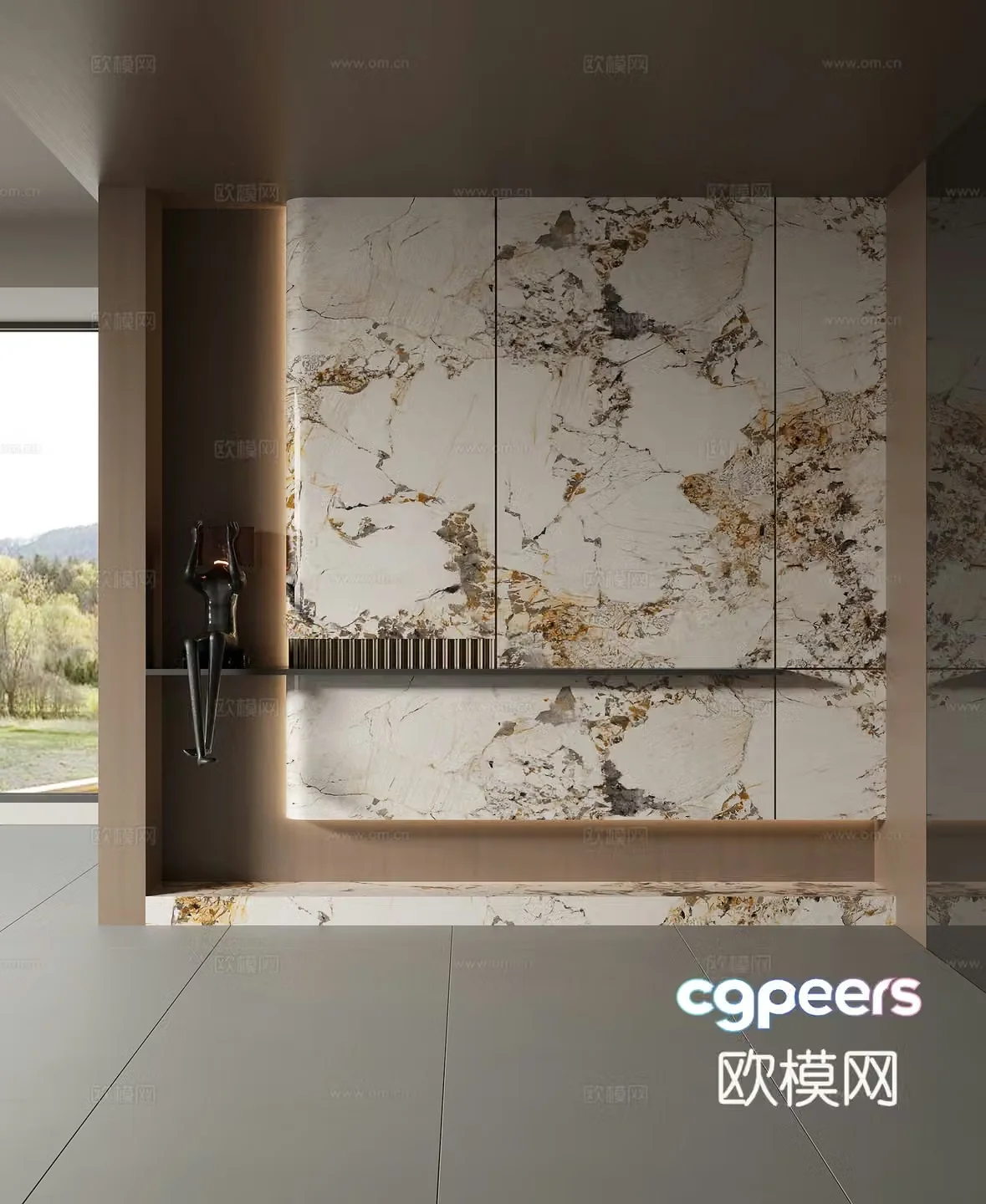 Modern Italian entrance 3D model