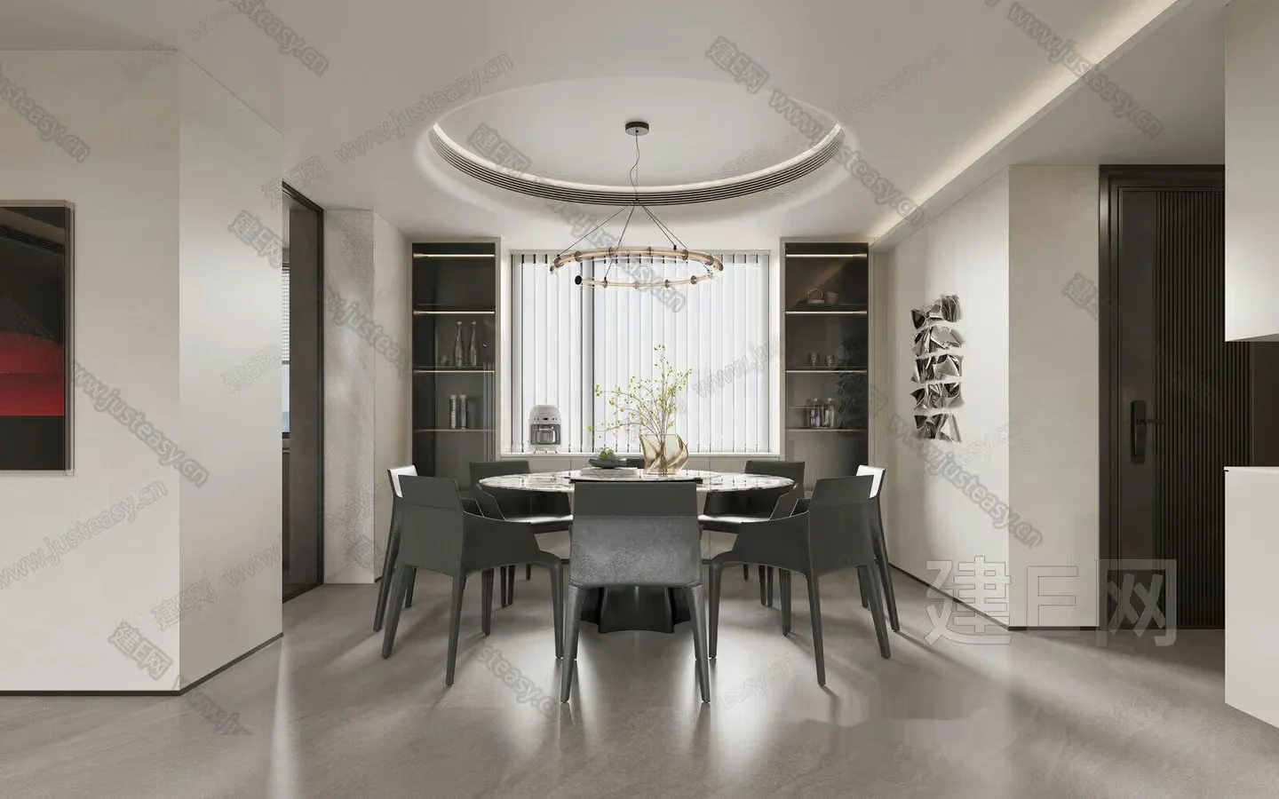Modern Dining Room 3D Model – 14964 – VRAY Render