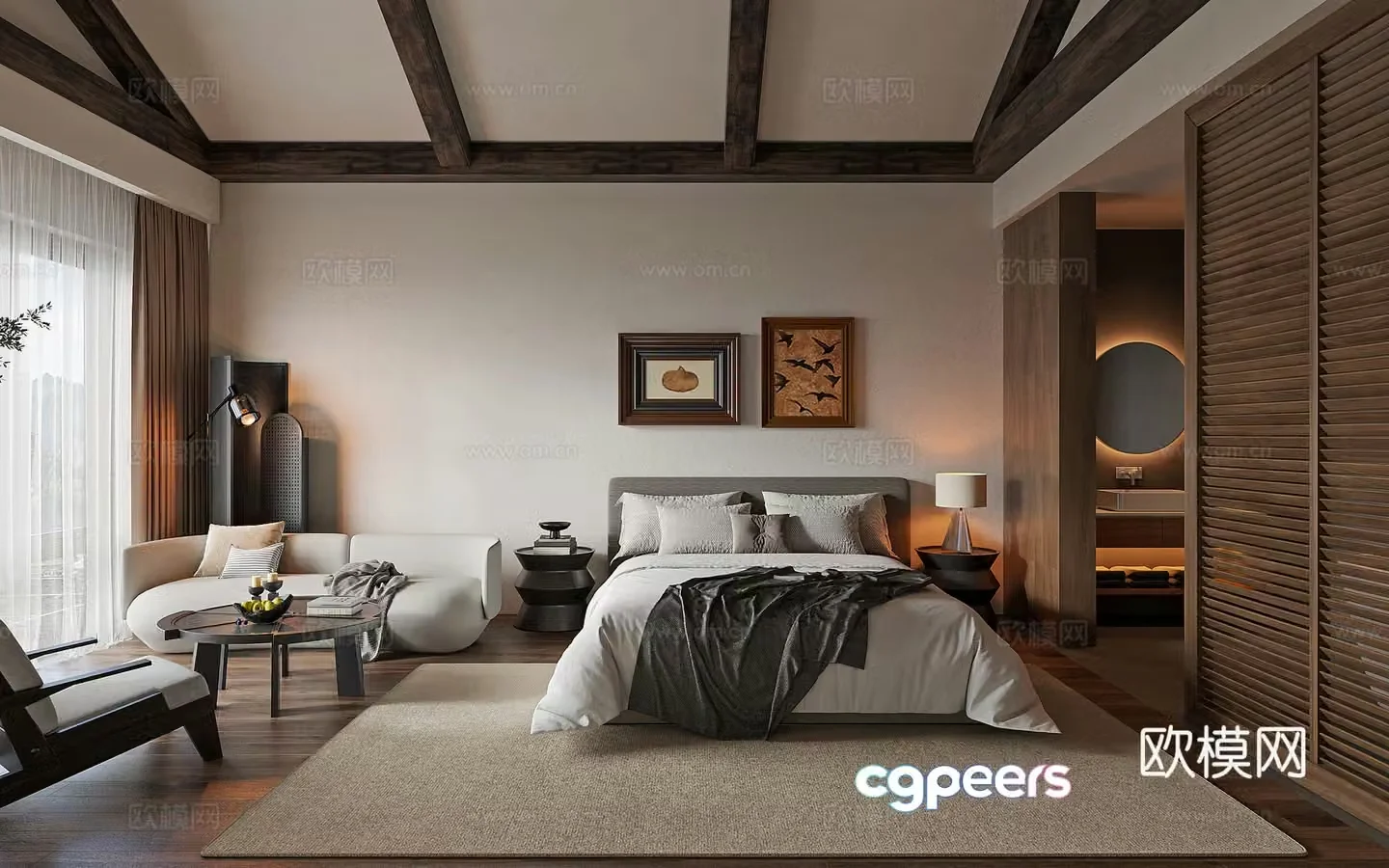 Wasabi Middle Style B&B Room 3D Model