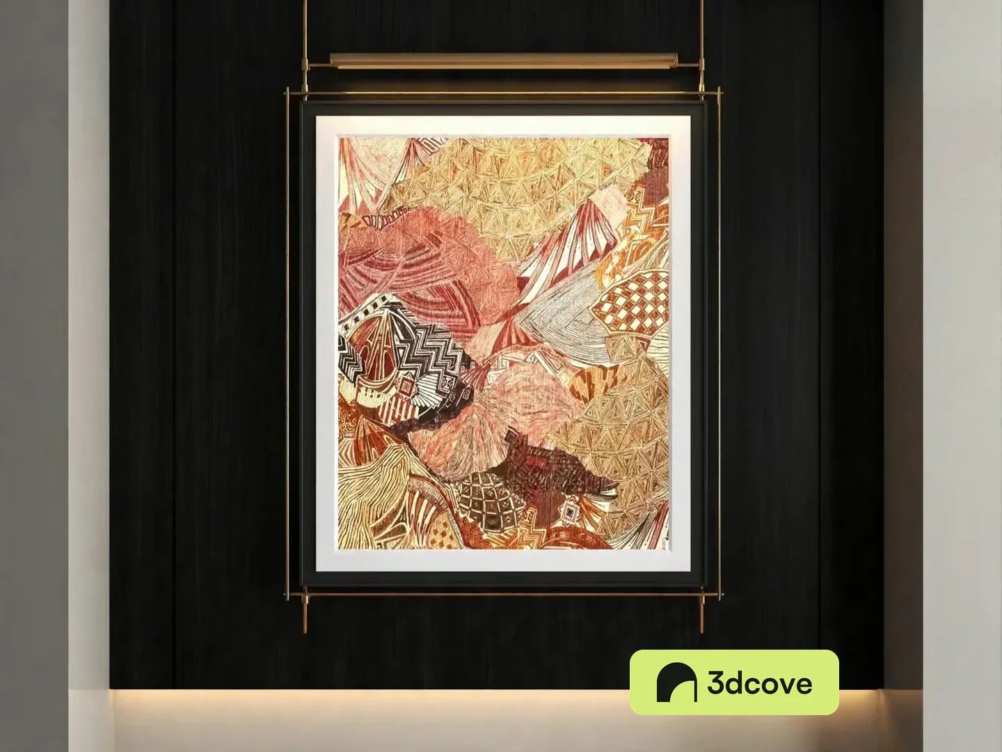A Wall-Mounted Art Piece