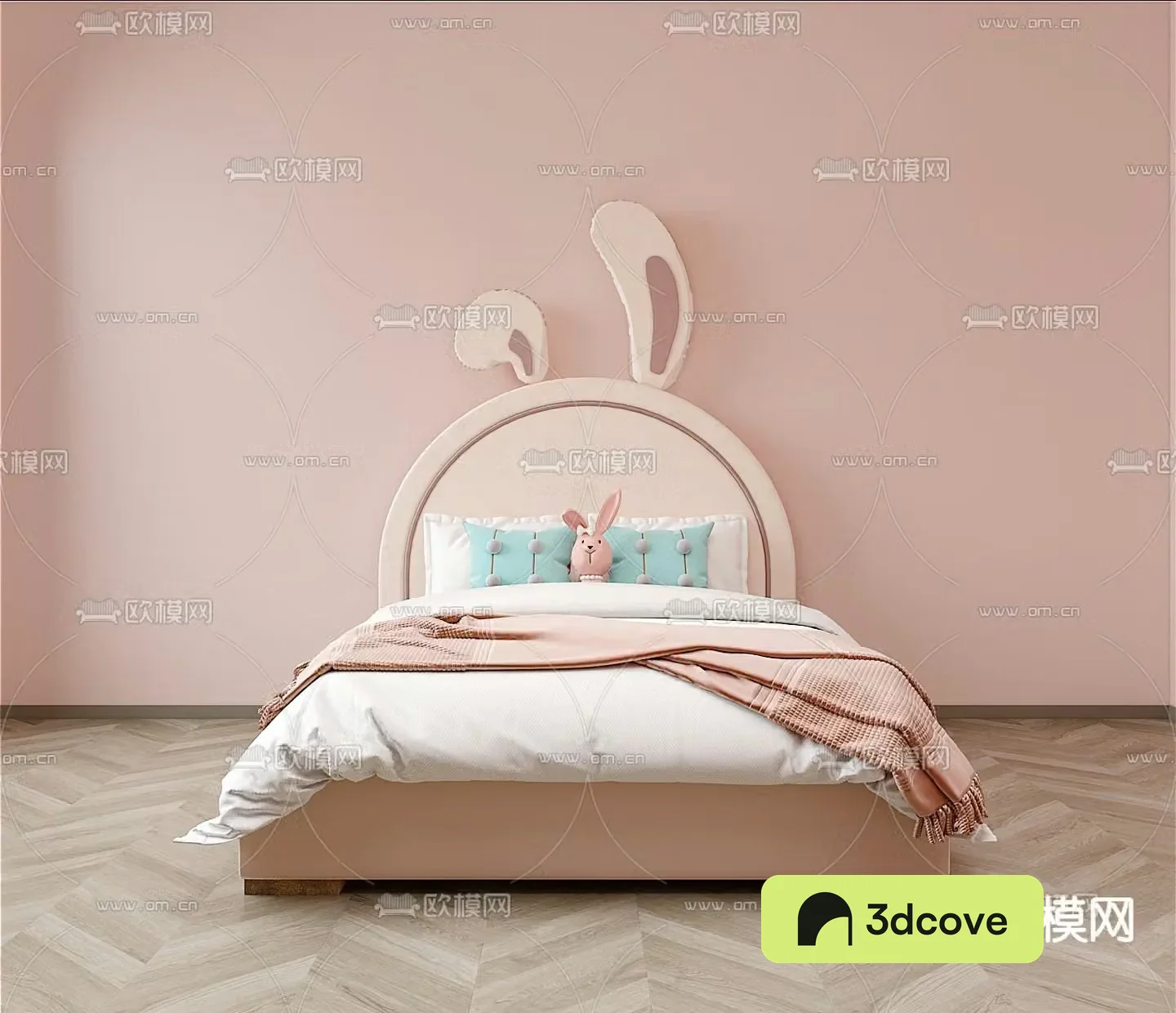Modern children’s bed rabbit bed