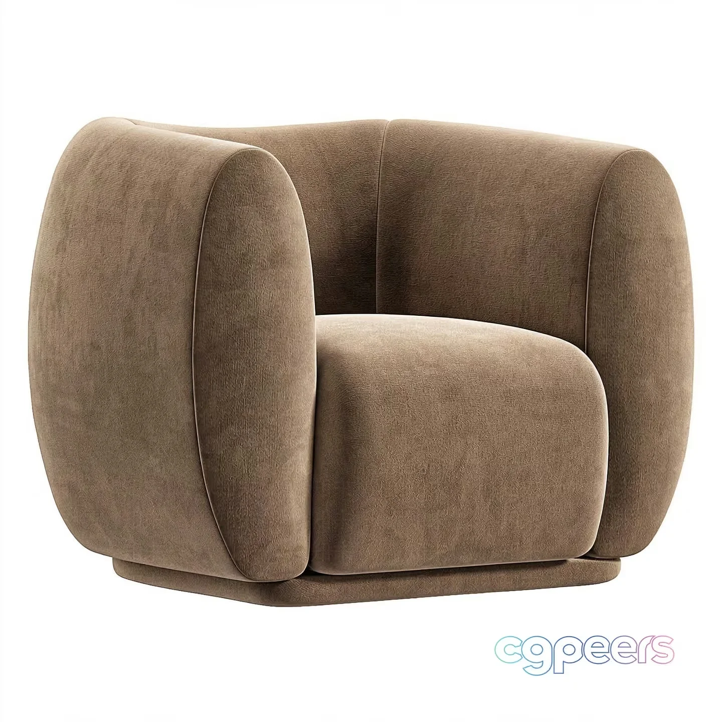 A Light Brown Chair 3D Model – 10441 – VRAY Render