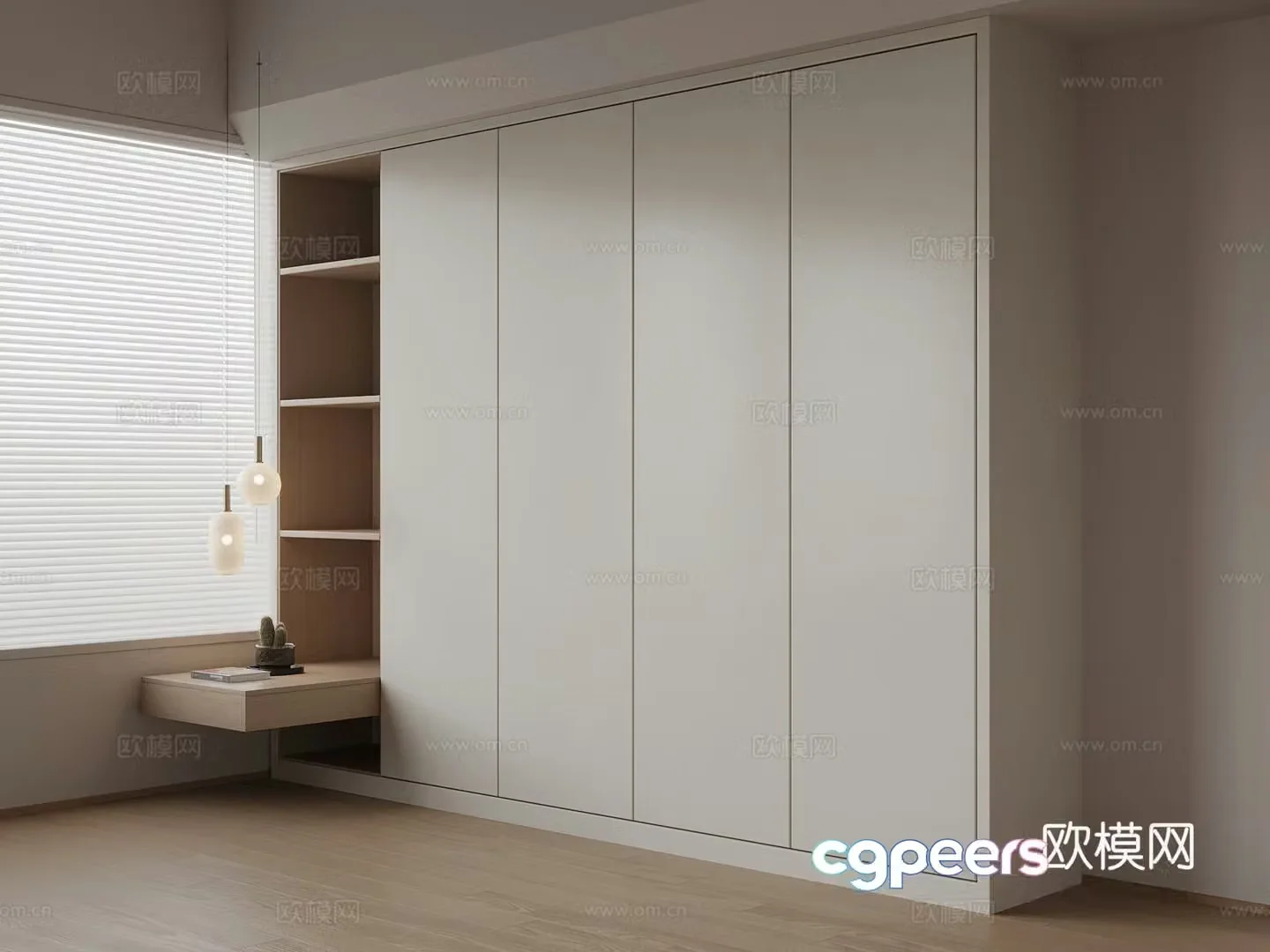 Modern wardrobe 3d model