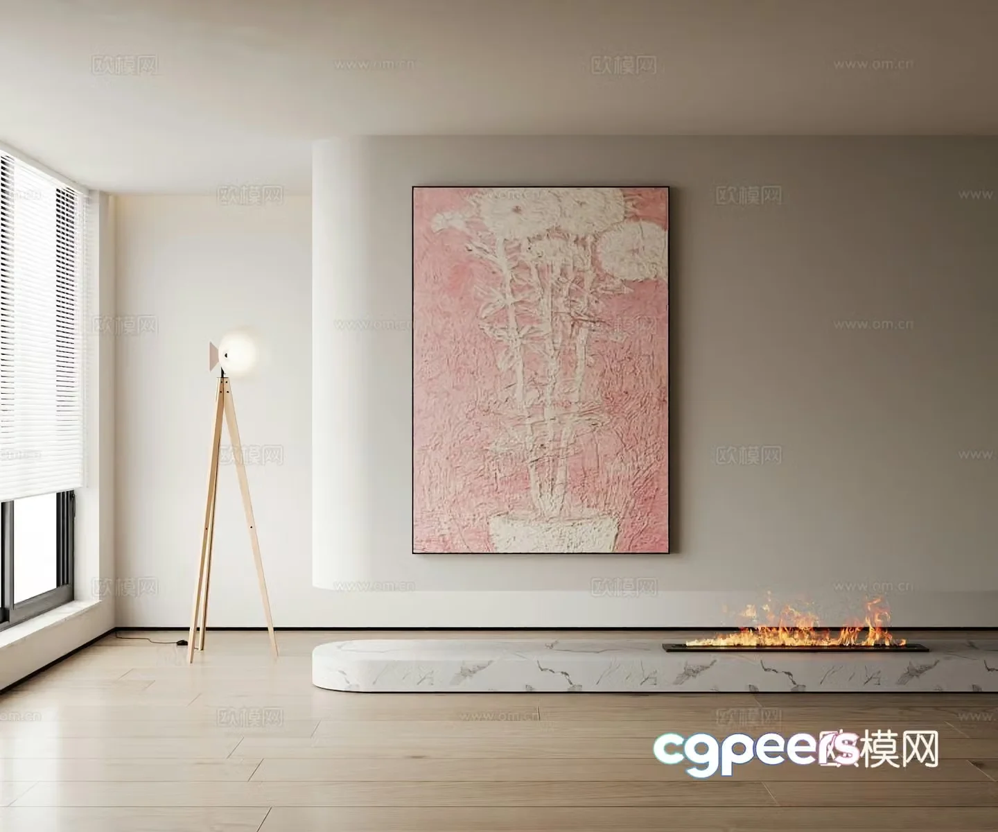 Modern decorative painting 3d model