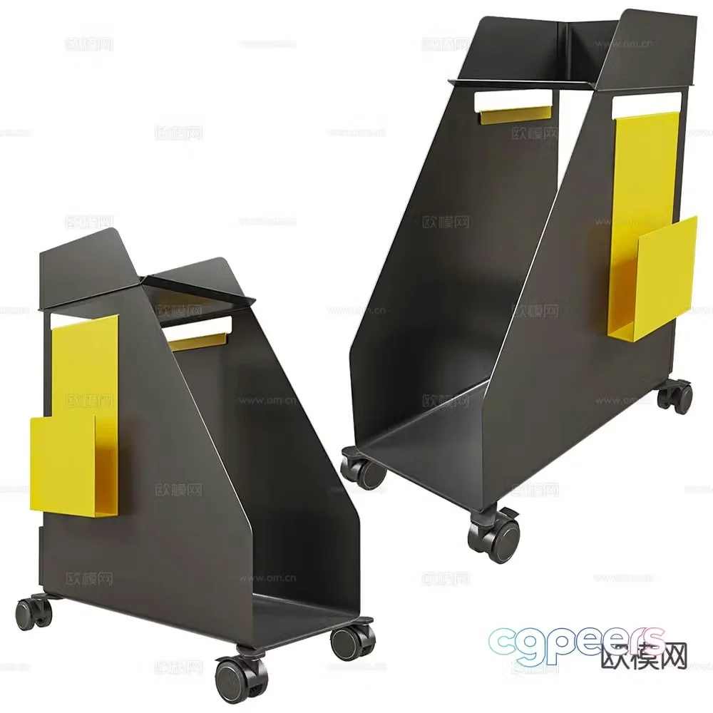 Systemtronic mobile storage cabinet under desk 3D model