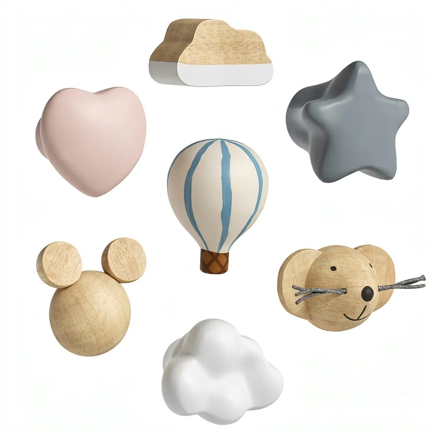 Wooden Decorative Objects 3D Model – 21180 – VRAY Render