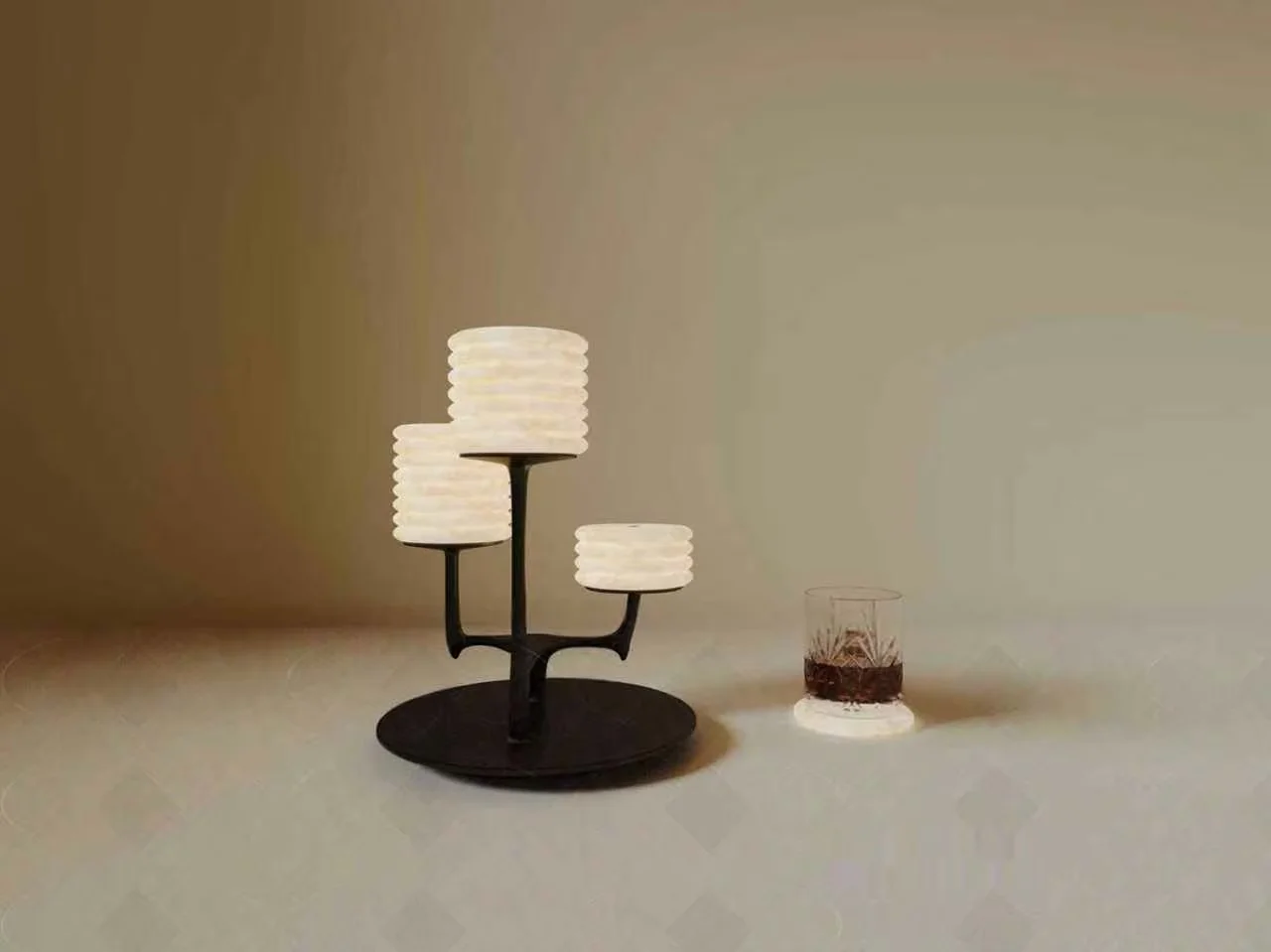 Black Candle Holder 3D Model – 17187 – VRAY Render