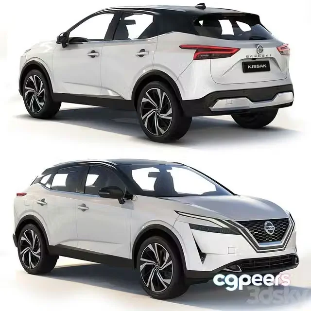 3ds Max Free – Nissan Qashqai 2022