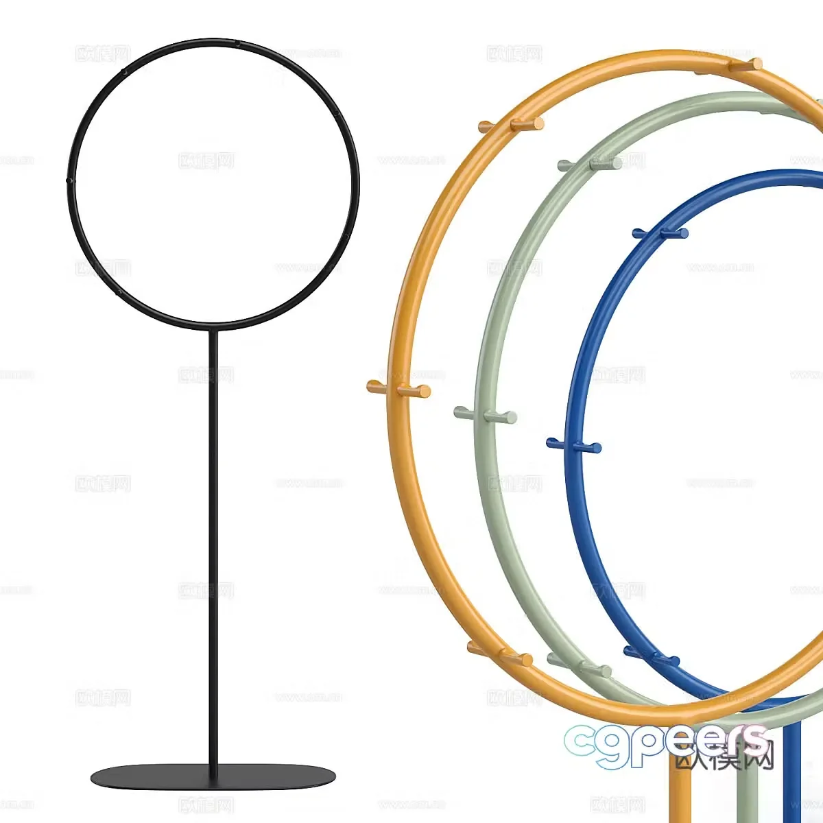 Round hanger 3d model