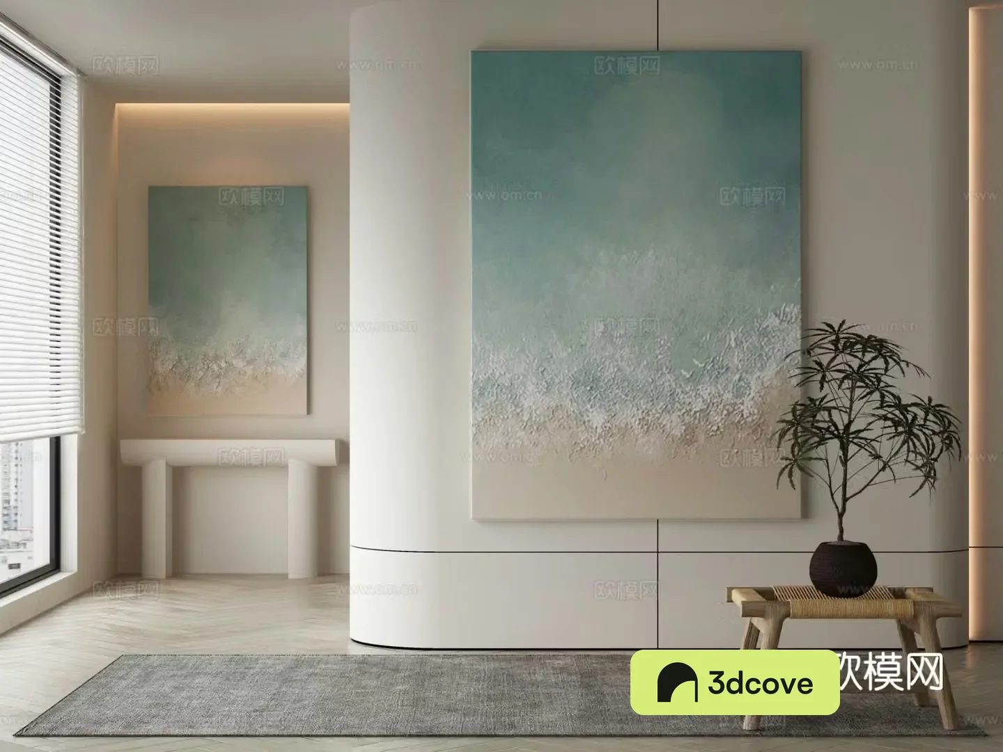 Modern texture painting modern decorative painting