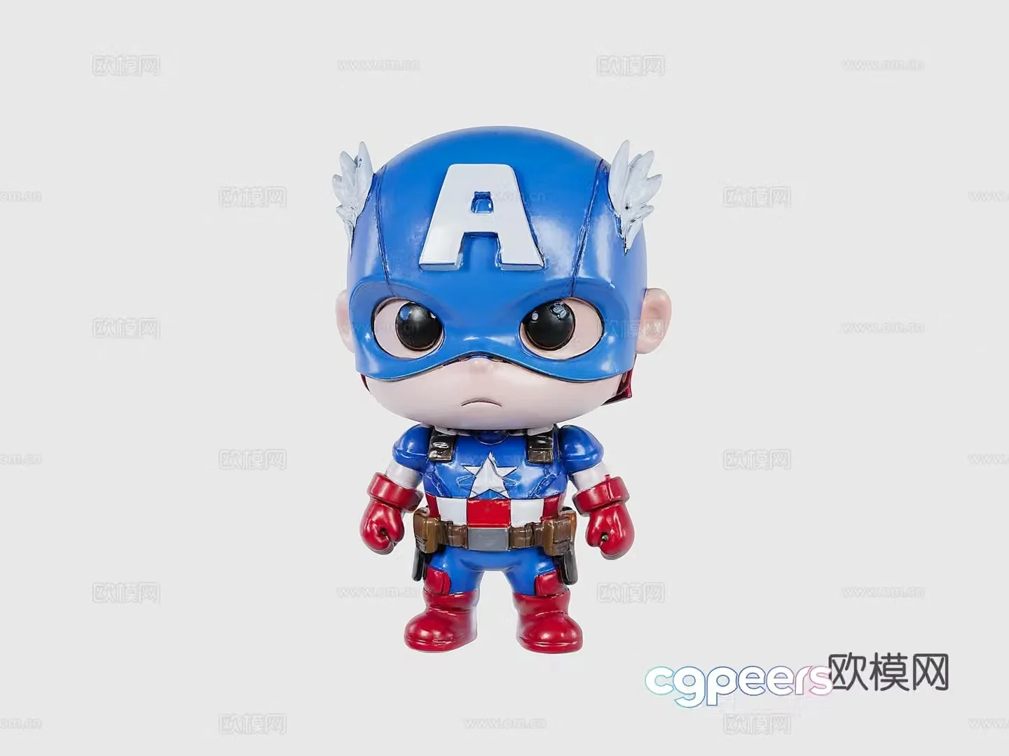Captain America figure 3d model