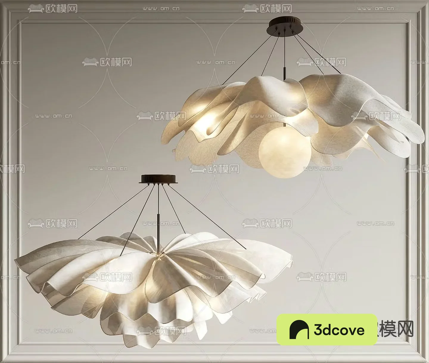 Wabi-sabi style chandelier