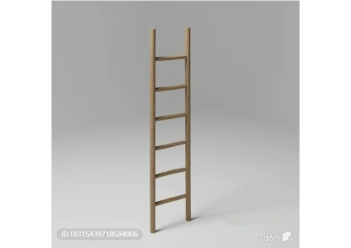 A Wooden Ladder 3D Model – 17376 – VRAY Render