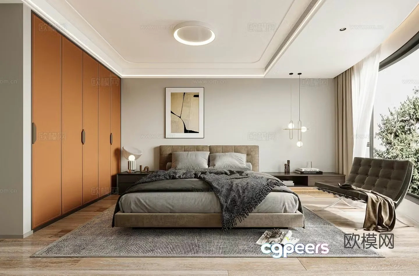 Modern bedroom 3d model