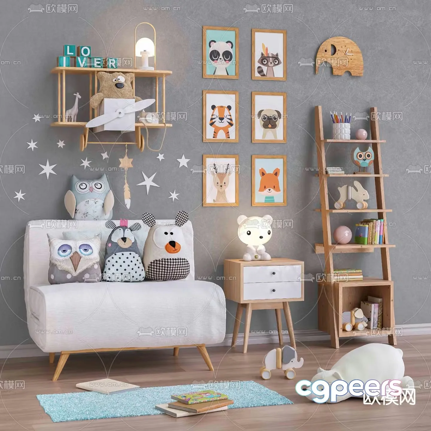 Children’s toys decorative stand 3d model