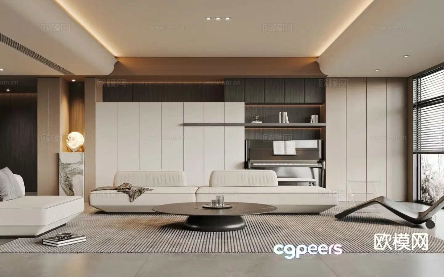 Italian living room 3d model