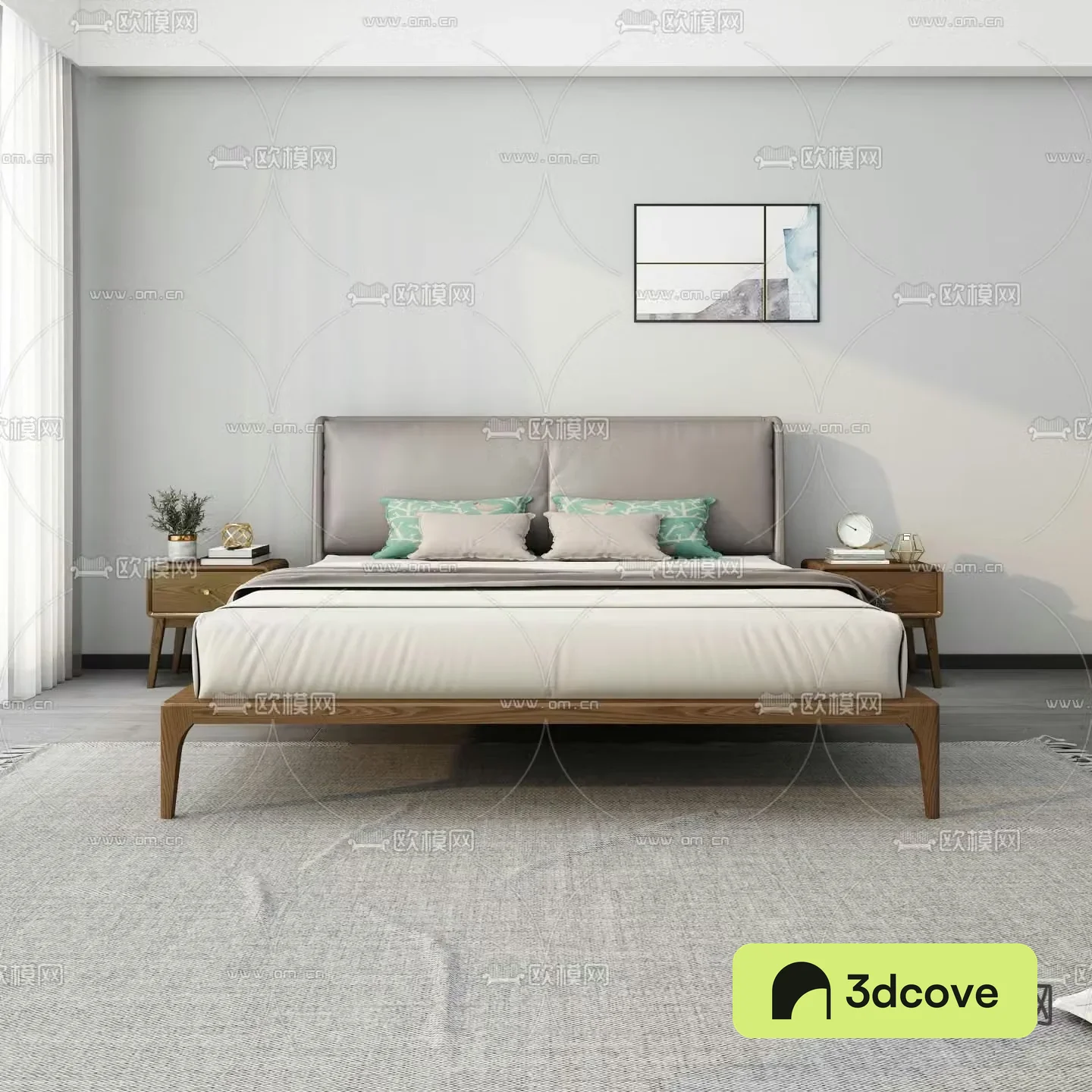 Modern double bed