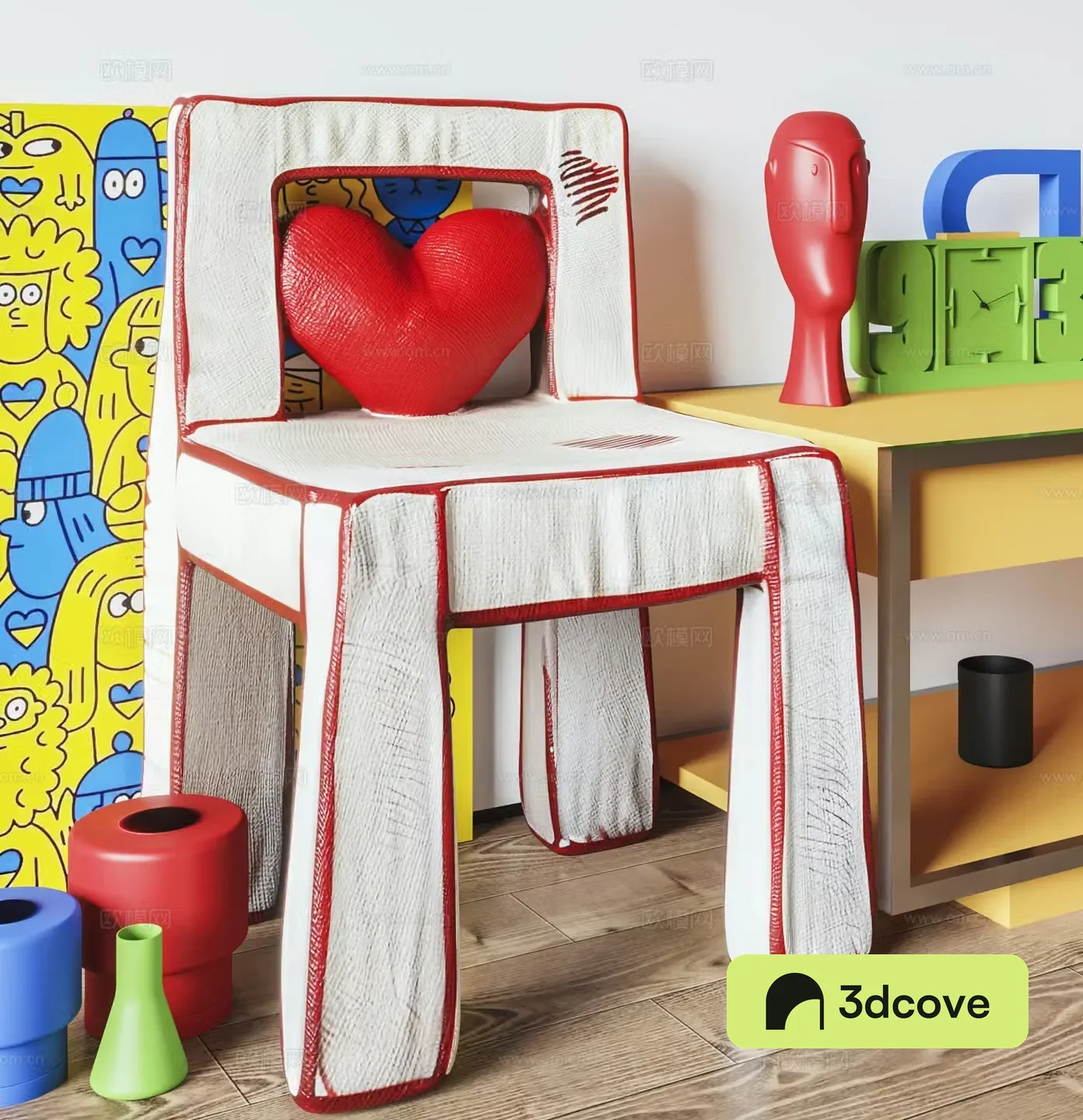 Modern Cream Children’s Chair