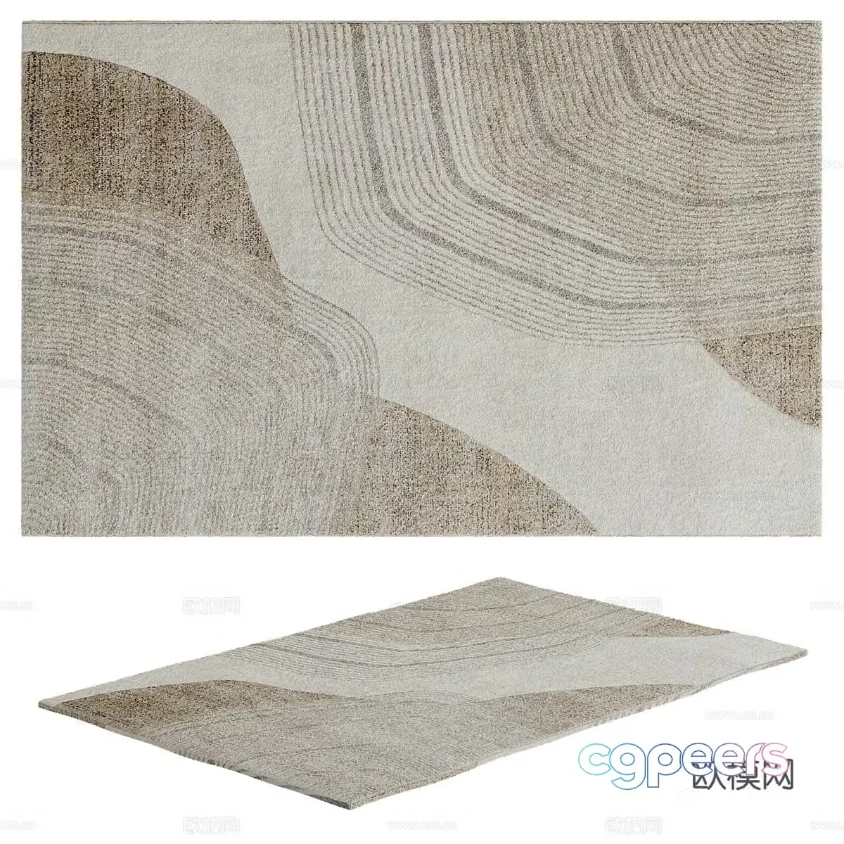 Square carpet 3d model