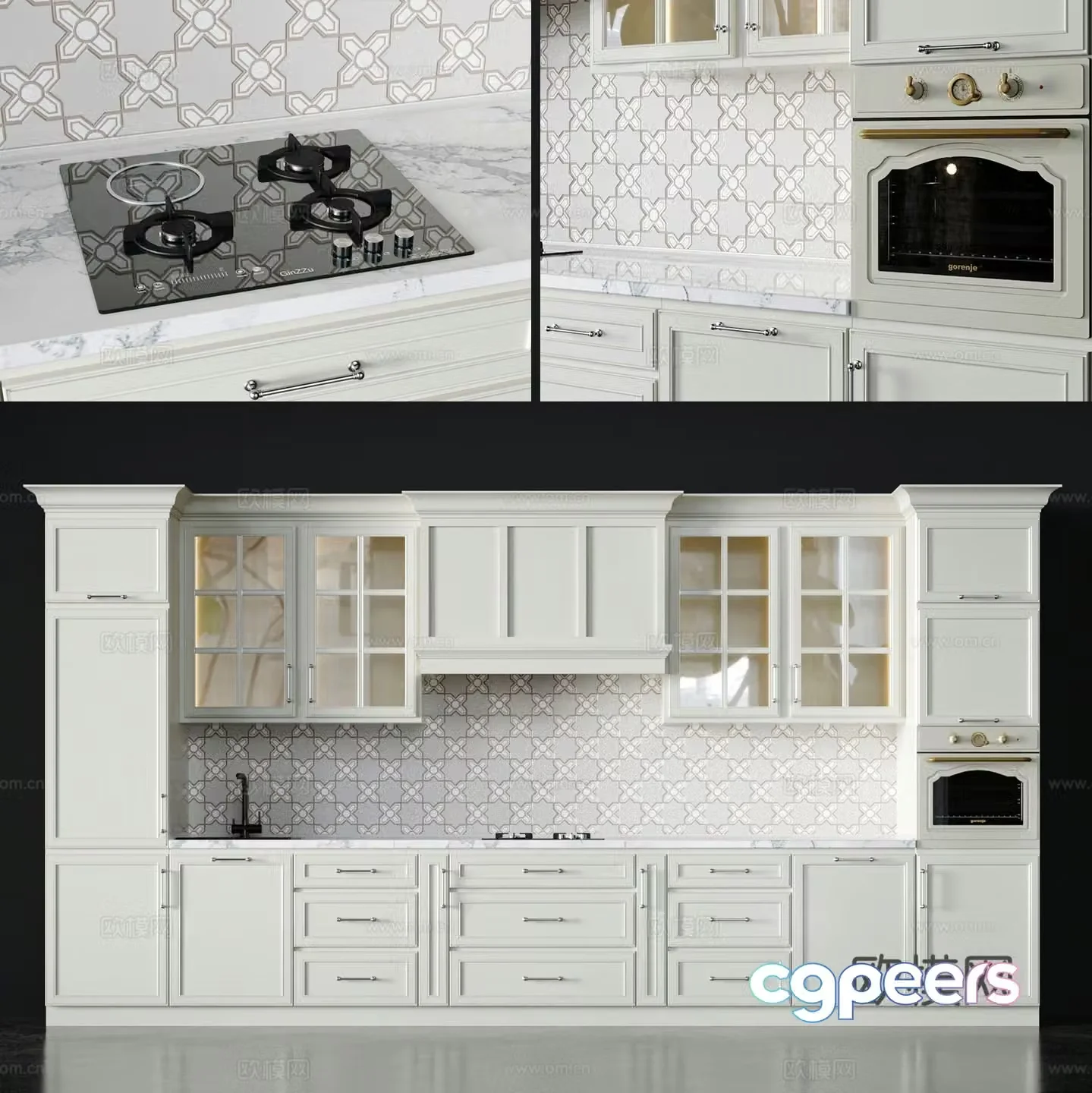 French cabinet 3d model