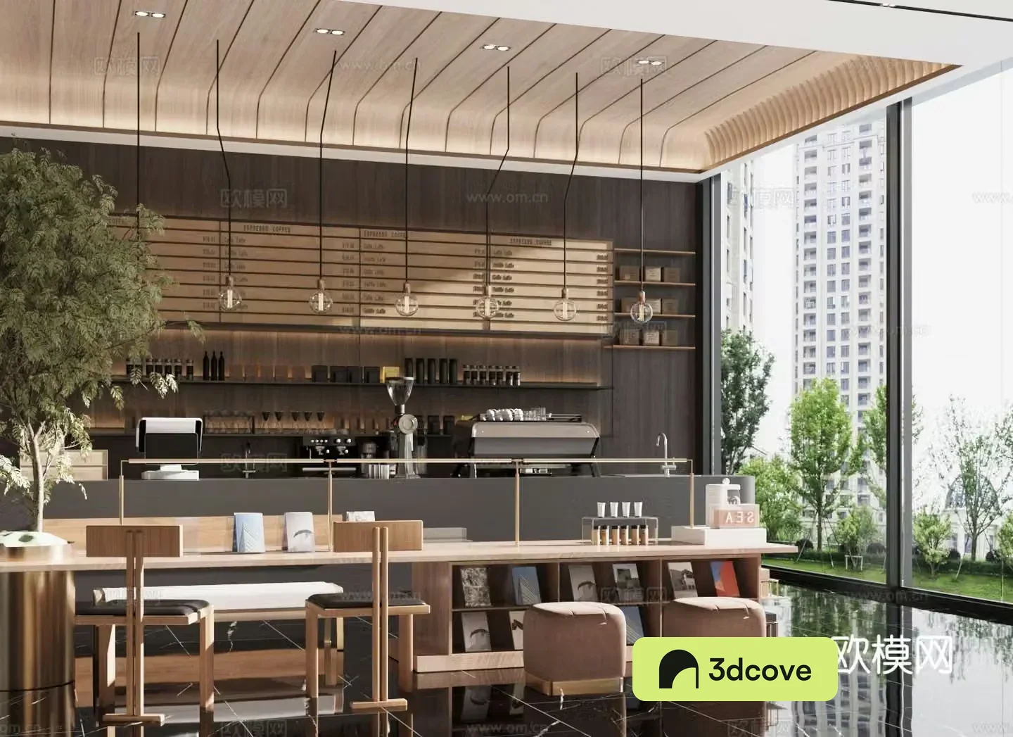 Modern cafe