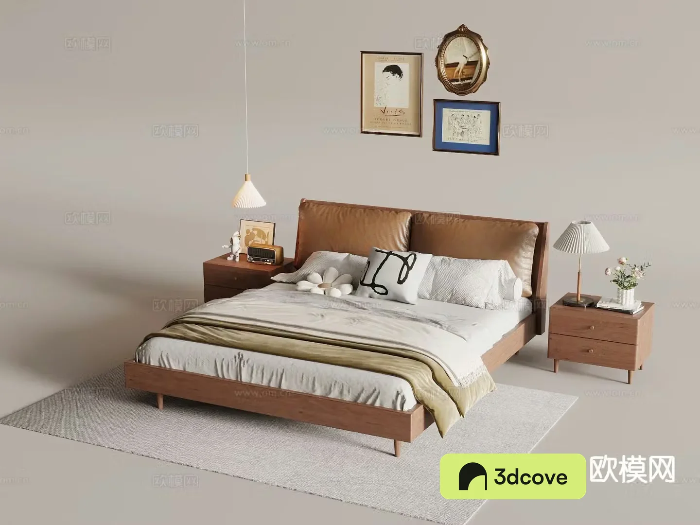 Medieval style double bed