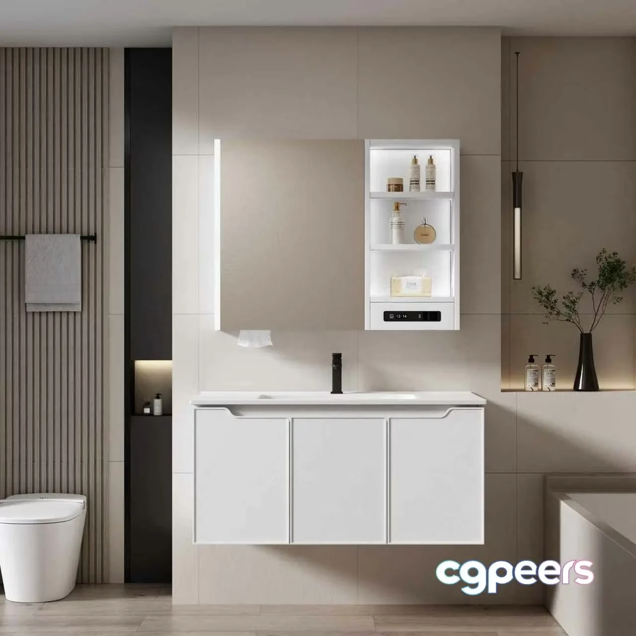 A Modern Bathroom 3D Model – 5191 – VRAY Render